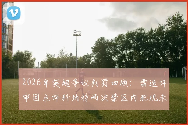 2026年英超争议判罚回顾:雷速评审团点评科纳特两次禁区内犯规未判点球是否合规