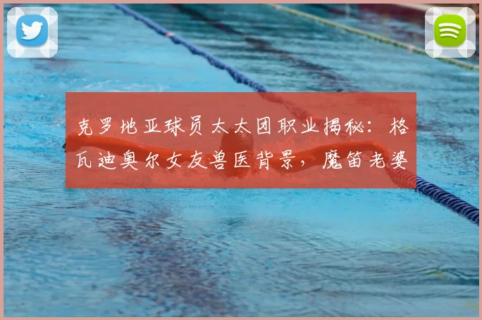 克罗地亚球员太太团职业揭秘:格瓦迪奥尔女友兽医背景,魔笛老婆经纪人身份引关注